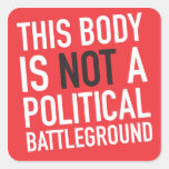 This Body is Mine Square Sticker
