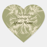This Book Belongs To Flower Stickers
