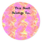 round_sticker - Use this label in your books to let others know who it belongs to... Customizable ...  so you can put your name and address.