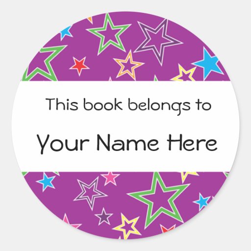 This Book Belongs To Personalized Sticker Zazzle
