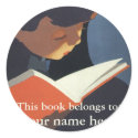 This Book Belongs To: sticker