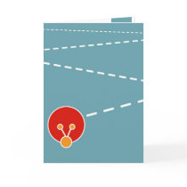 This Bug's a Truckin' Blue Greeting Card