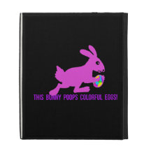 This Bunny Poops Colorful Eggs iPad Cases