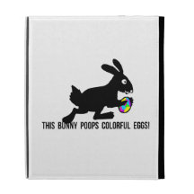 This Bunny Poops Colorful Eggs iPad Cases