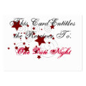 This Card Entitles the Receiver To Gift Card business cards