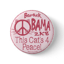 This Cat's 4 Obama Button by ObamaHomeboy This Cat's 4 Obama Button