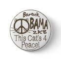 This Cat's 4 Obama Button by ObamaHomeboy This Cat's 4 Obama Button