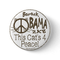 This Cat's 4 Obama Button by ObamaHomeboy This Cat's 4 Obama Button