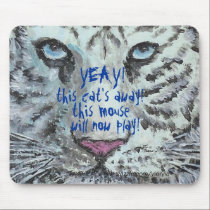 this cat's away... mousepad