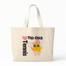 This Chick Loves Tennis Canvas Bag