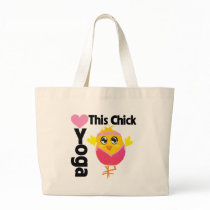This Chick Loves Yoga Tote Bags