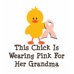 This Chick Wears Pink For Grandma Kids Ringer Tee