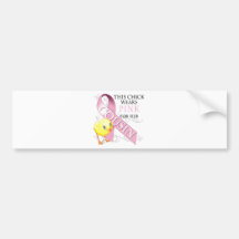 This Chick Wears Pink for her Cousin Bumper Sticker