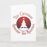 This Christmas Remember Your Ancestors Cards