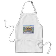 This Corgi dog took his hoomun... Aprons