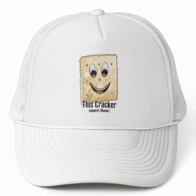This Cracker supports Obama Trucker Hat by stiingya
