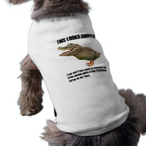 This Crocoduck Looks Shopped pet clothing