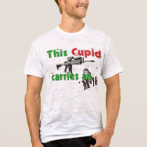 This Cupid Carries An M-16 t-shirts