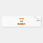 THIS DAD DOES DIAPER DUTY BUMPER STICKER