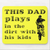 This Dad Plays In The Dirt Bike Motocross Mousepad mousepads
