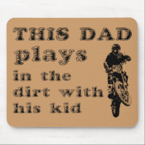 This Dad Plays In The Dirt Bike Motocross Mousepad mousepads