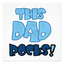 This Dad Rocks Gifts Invitations