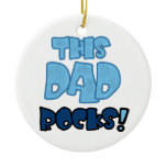 This Dad Rocks Gifts Christmas Ornament