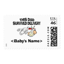This Dad Survived Delivery Baby Girl postage