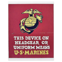 This Device On Headgear Or Uniform Means flyers by ww2posters This Device On Headgear Or Uniform Means flyers