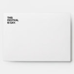 This festival is gay envelopes