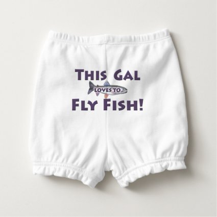 This Gal Loves to Fly Fish! Trout Fly Fishing Diaper Cover