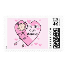 This Girl Can Dance T-shirts and Gifts Stamp