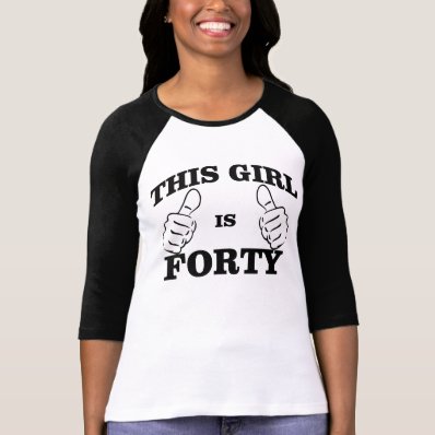 This GIRL is FORTY Birthday TEE