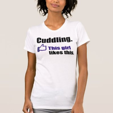 This girl &quot;licks&quot; cuddling tshirts