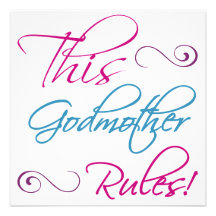 This Godmother Rules Invitations