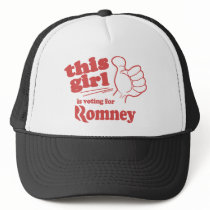 This guy / girl is voting for Romney Hats