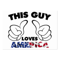 funny, america, patriot, offensive, usa, men&#39;s, american flag, this guy, cool, thumb, united states, fun, humor, business card, Visitkort med brugerdefineret grafisk design