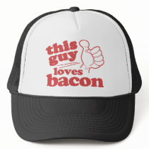 This Guy Loves Bacon Mesh Hats