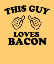 this guy loves bacon t shirt