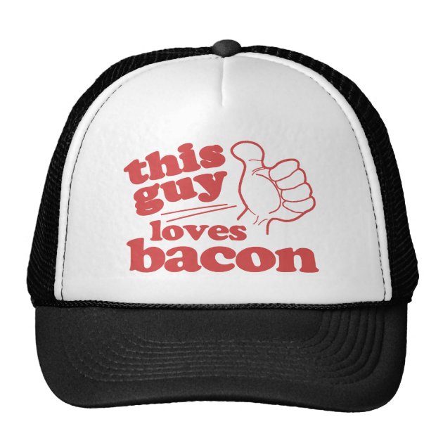 This Guy Loves Bacon Trucker Hat-0
