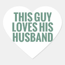 This Guy Loves His Husband Sticker