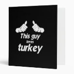 THIS GUY LOVES TURKEY -.png Vinyl Binders
