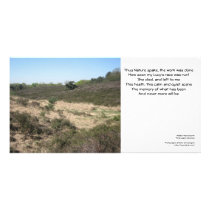 This heath, this calm and quiet scene custom photo card