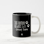 This Human Belongs to a Great Dane Coffee Mugs