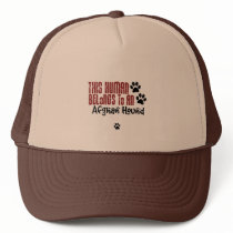This Human Belongs to an Afghan Hound Trucker Hat