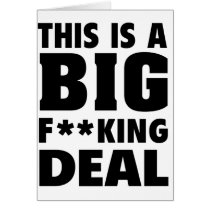 This Is A Big Fucking Deal (Black) Cards
