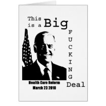 This is a Big Fucking Deal, Health Care Reform Law Greeting Cards