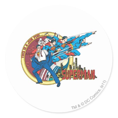This is a job for?Superman stickers