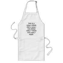 This is a manly apron for a manly man doing man...