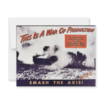 This Is A War Of Production invitations by ww2posters This Is A War Of Production invitations